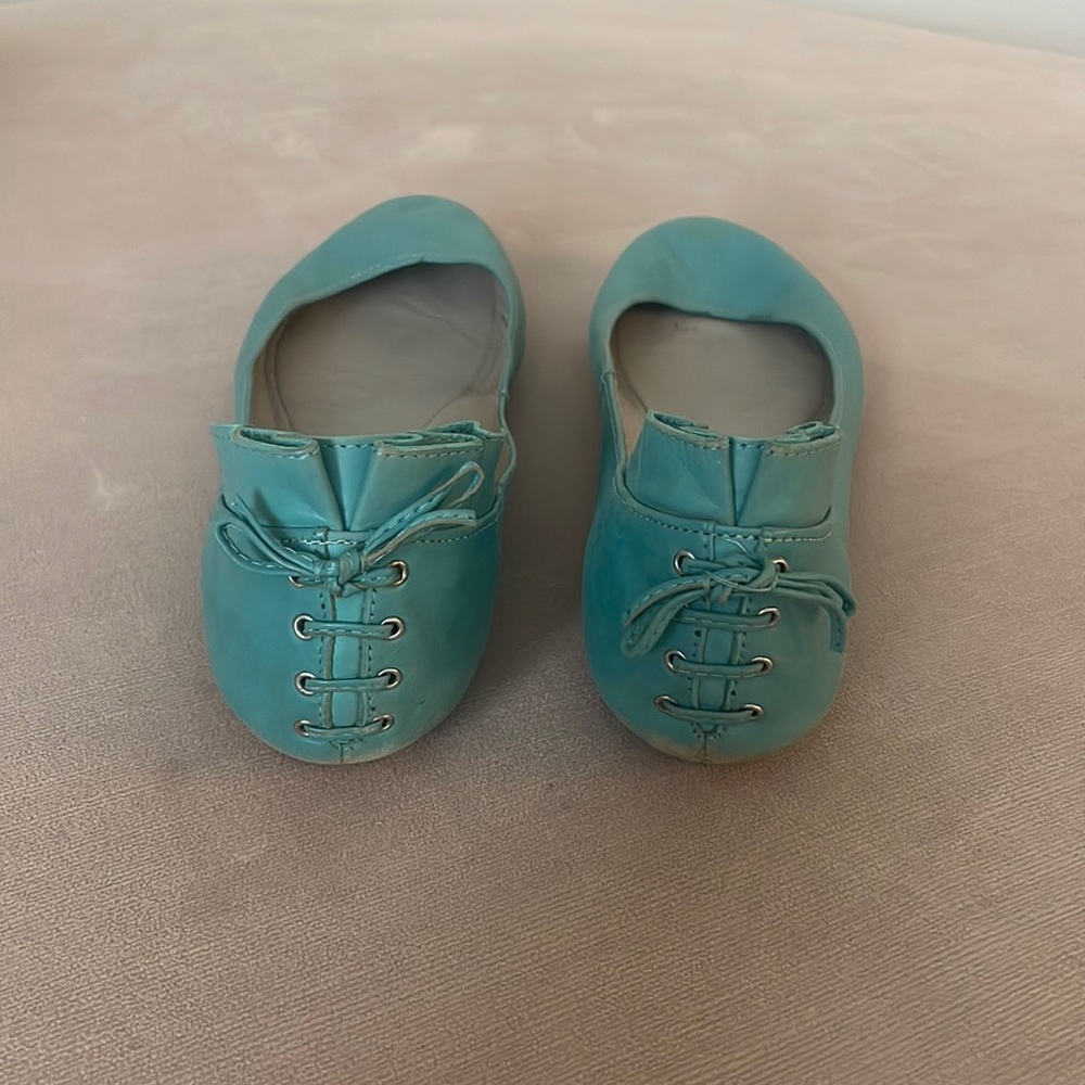 Turquoise Ballet Flats